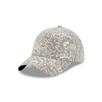 Chicago Cubs Gorra | New Era MLB Reflective 9twenty Adjustable Cap Mexico - Grises